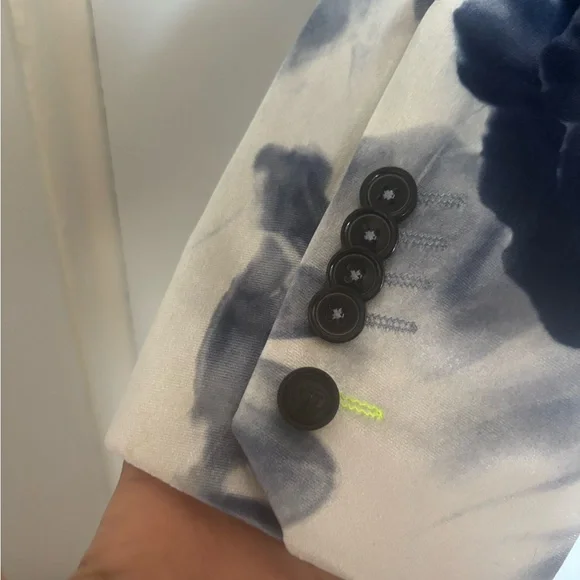 Twisted Tailor Blue and White Velvet Suit - Picture 3 of 6